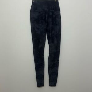 Alo Yoga Womens Black Gray Camo Tie‎ Dye Pull-On Stretch High-Rise Leggings XS